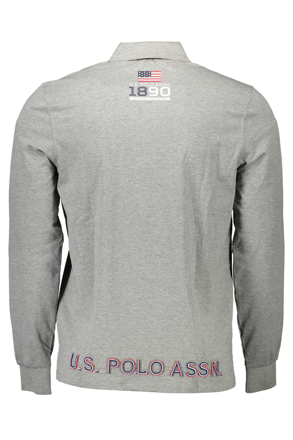 POLO DE MANGA LARGA PARA HOMBRE US POLO GRIS 