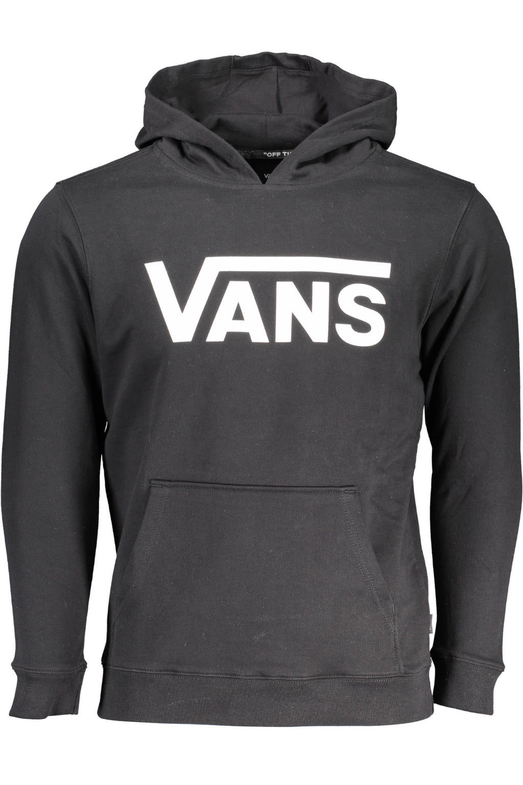 VANS KIDS' BLACK ZIP-UP SWEATSHIRT 