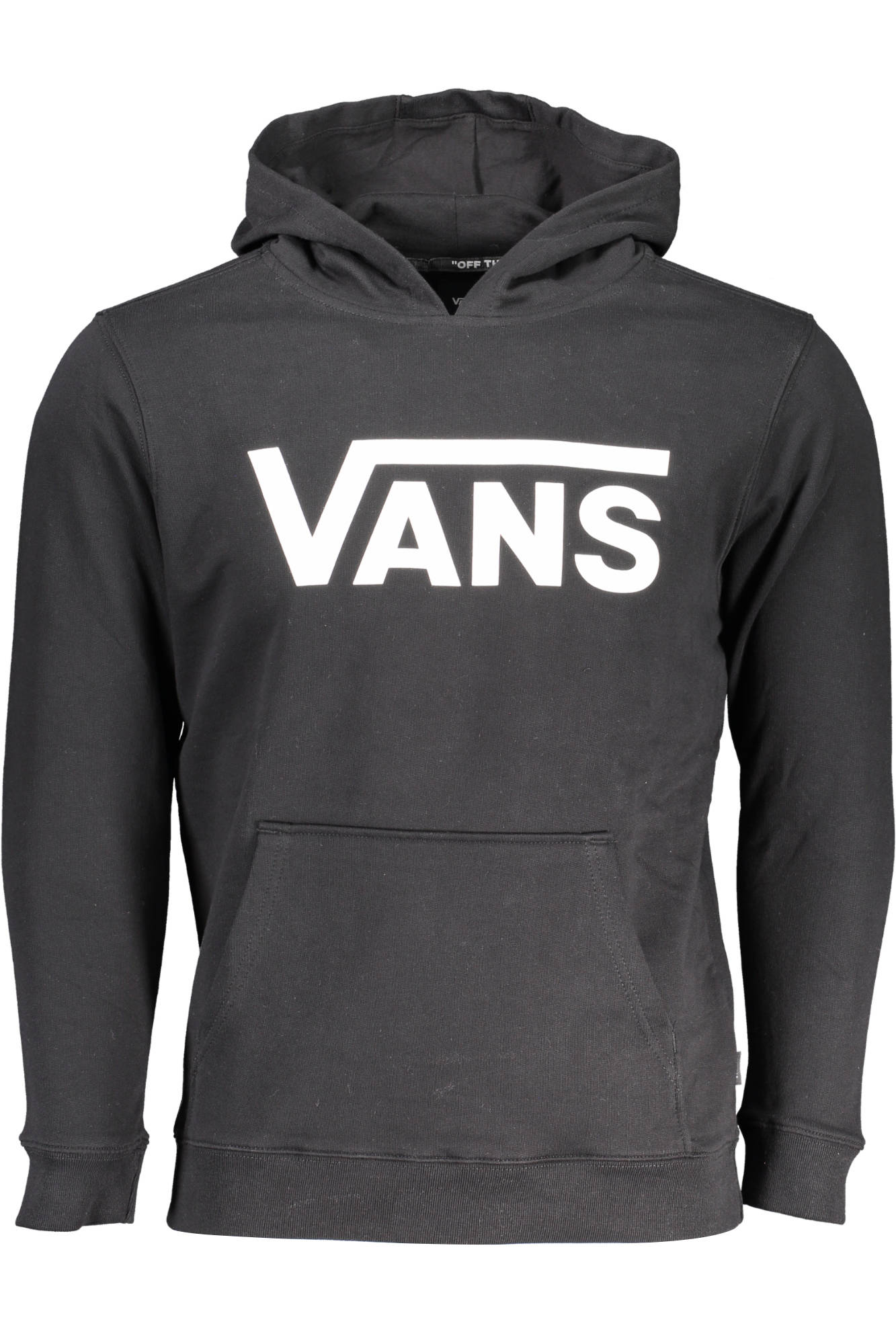 VANS KIDS' BLACK ZIP-UP SWEATSHIRT 