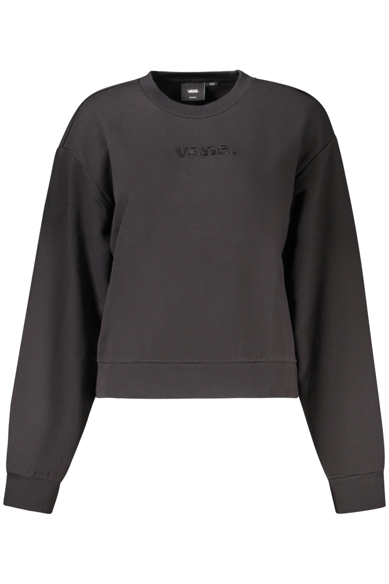 SUDADERA CON CREMALLERA PARA MUJER VANS NEGRA 
