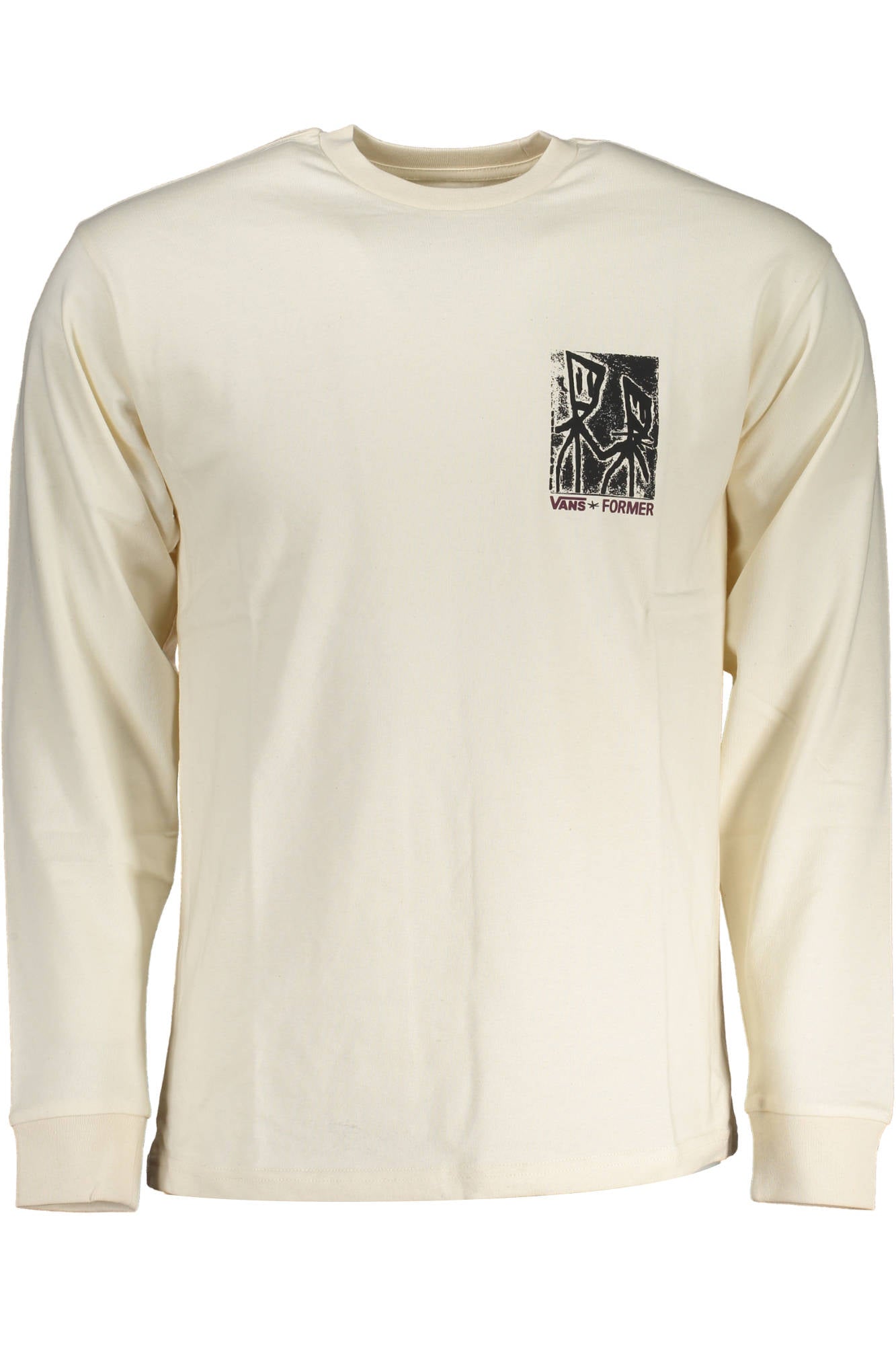 CAMISETA DE MANGA LARGA VANS PARA HOMBRE BLANCA 