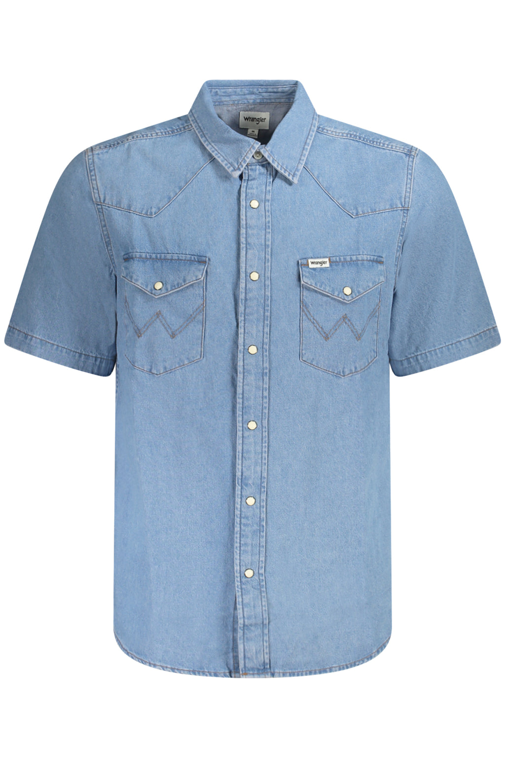 CAMISA DE MANGA CORTA WRANGLER PARA HOMBRE, AZUL 