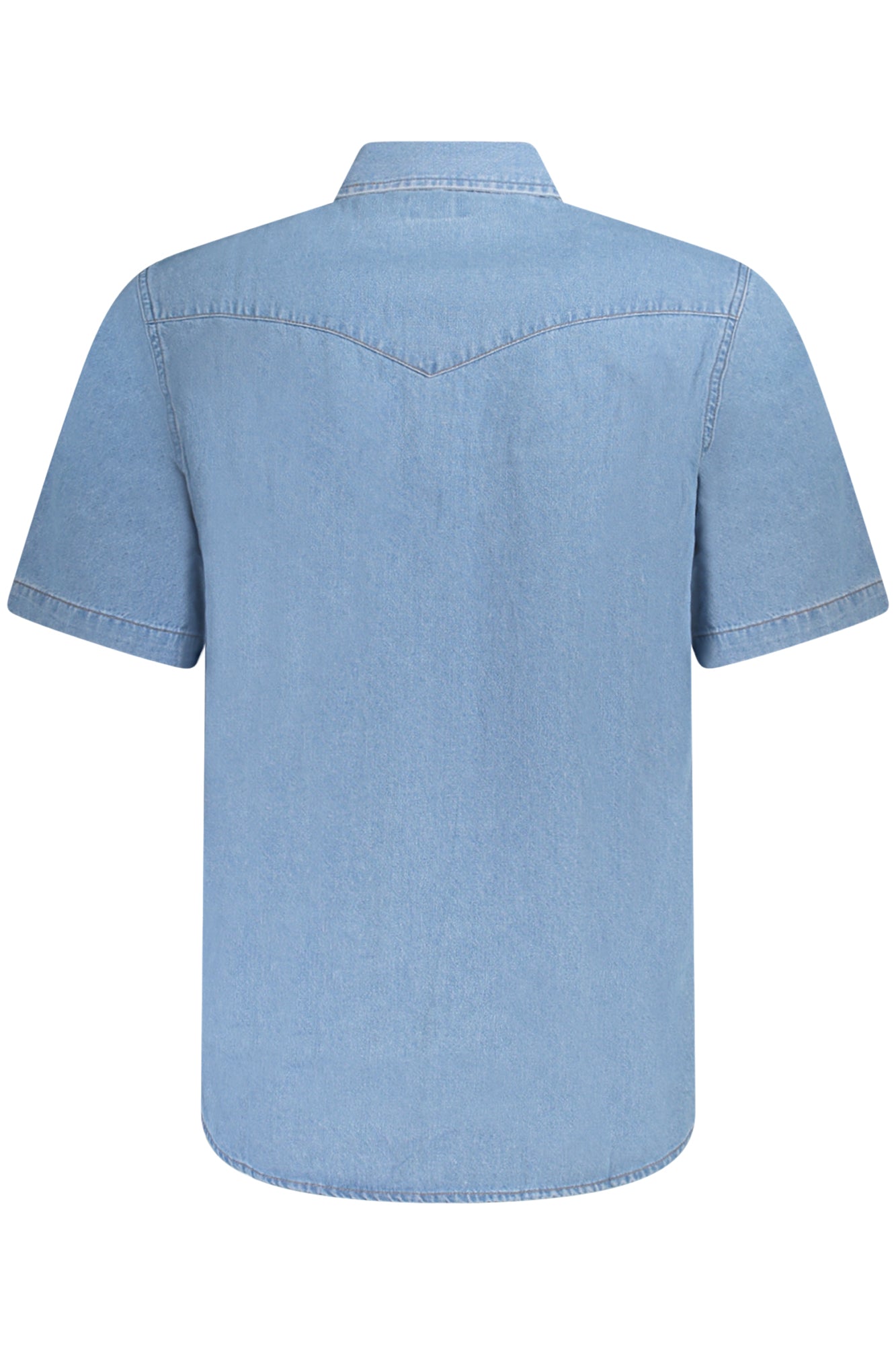 CAMISA DE MANGA CORTA WRANGLER PARA HOMBRE, AZUL 