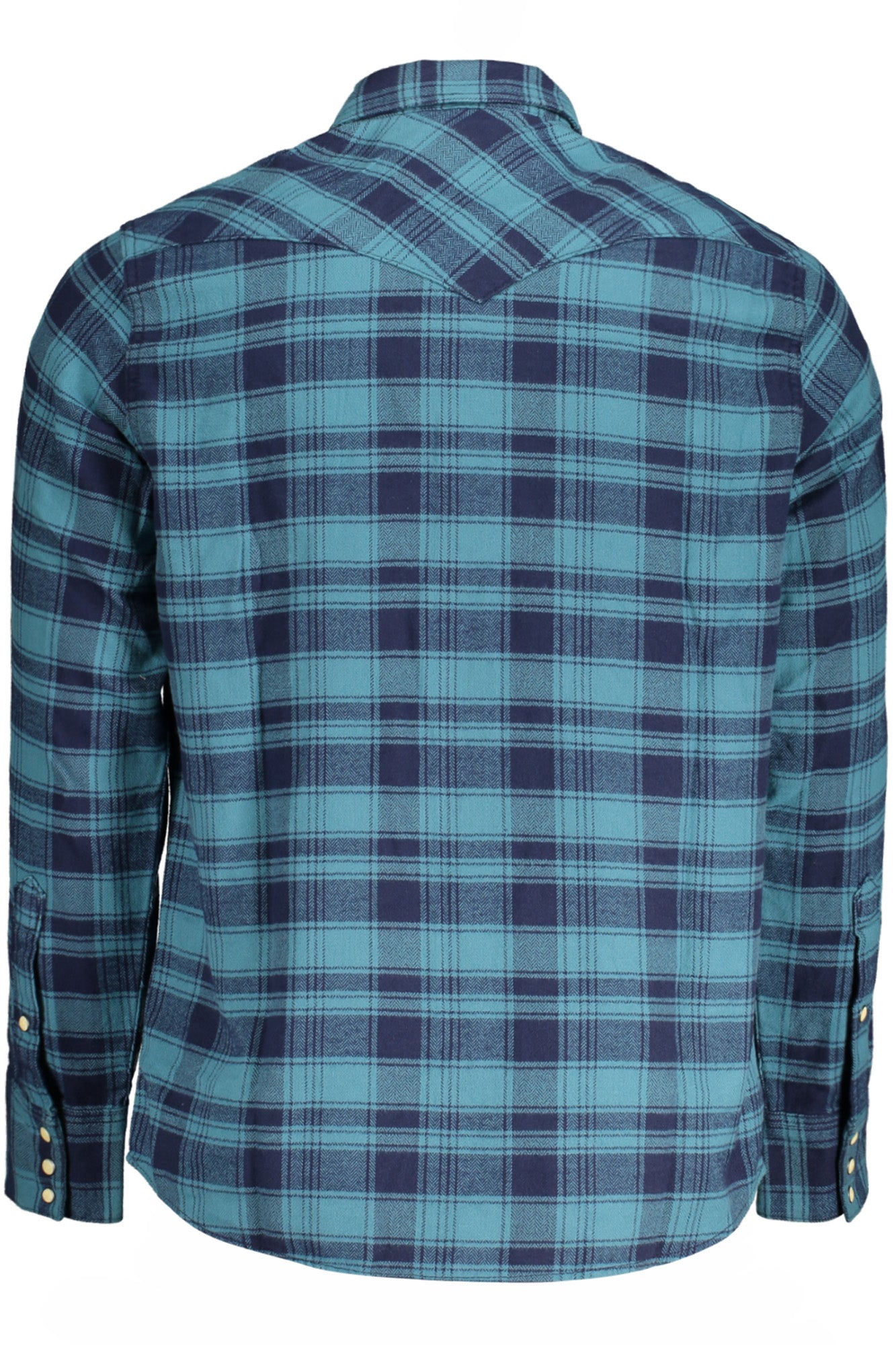 CAMISA DE MANGA LARGA WRANGLER PARA HOMBRE, AZUL 