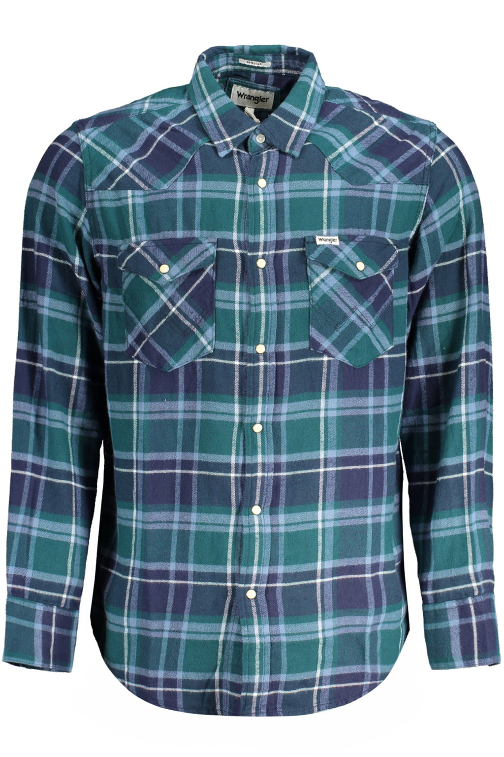 CAMISA DE MANGA LARGA PARA HOMBRE WRANGLER, VERDE 