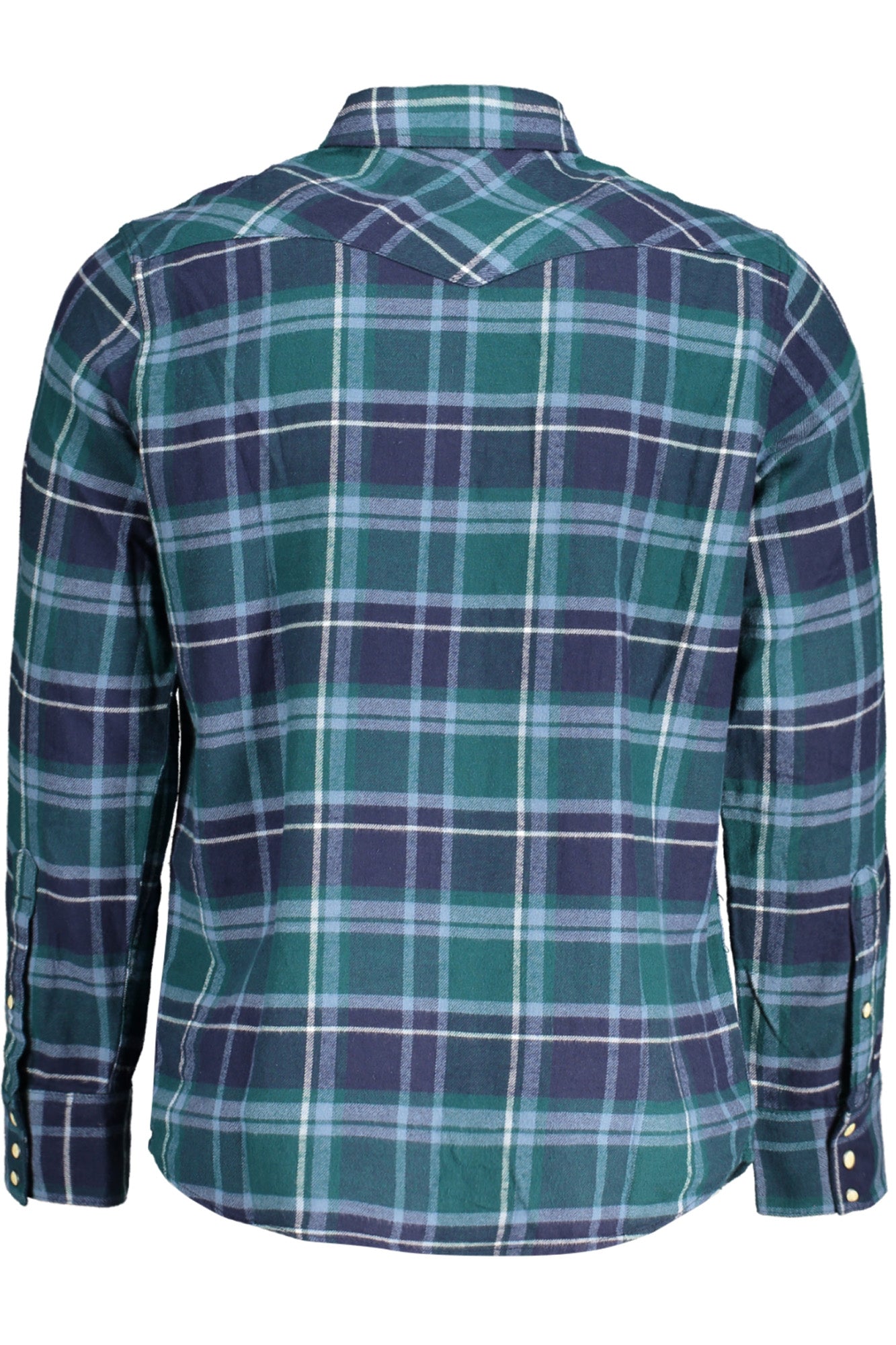 CAMISA DE MANGA LARGA PARA HOMBRE WRANGLER, VERDE 