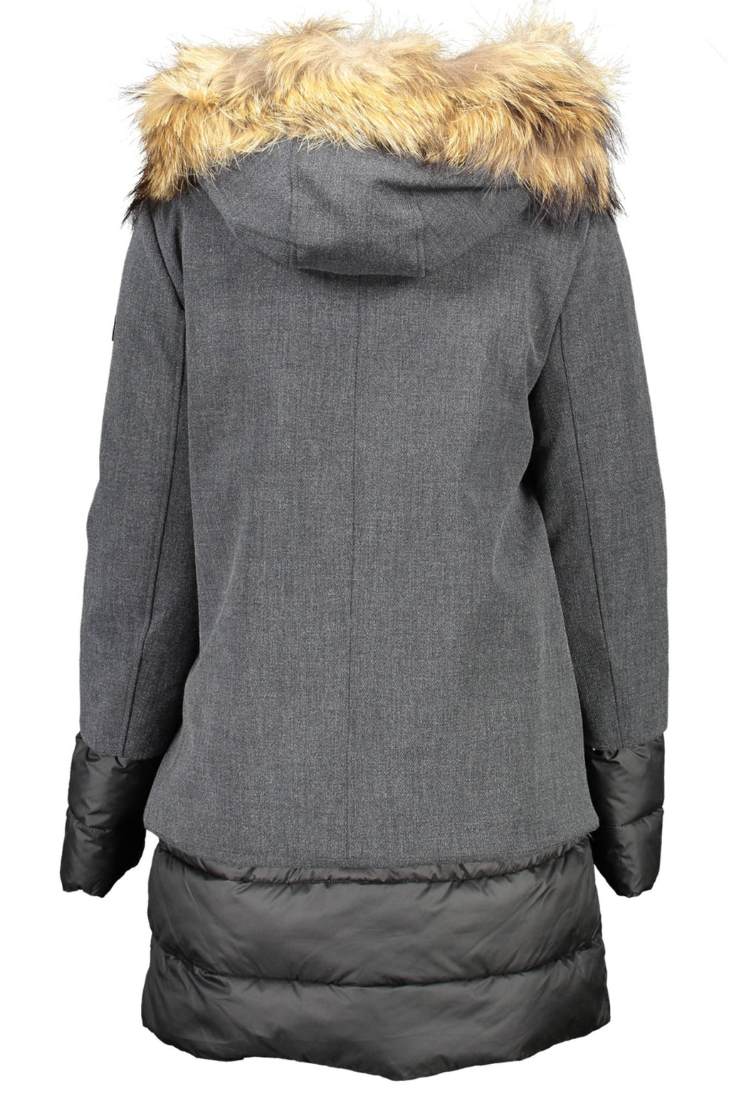 CHAQUETA DE PLUMAS GRIS PARA MUJER YES ZEE 