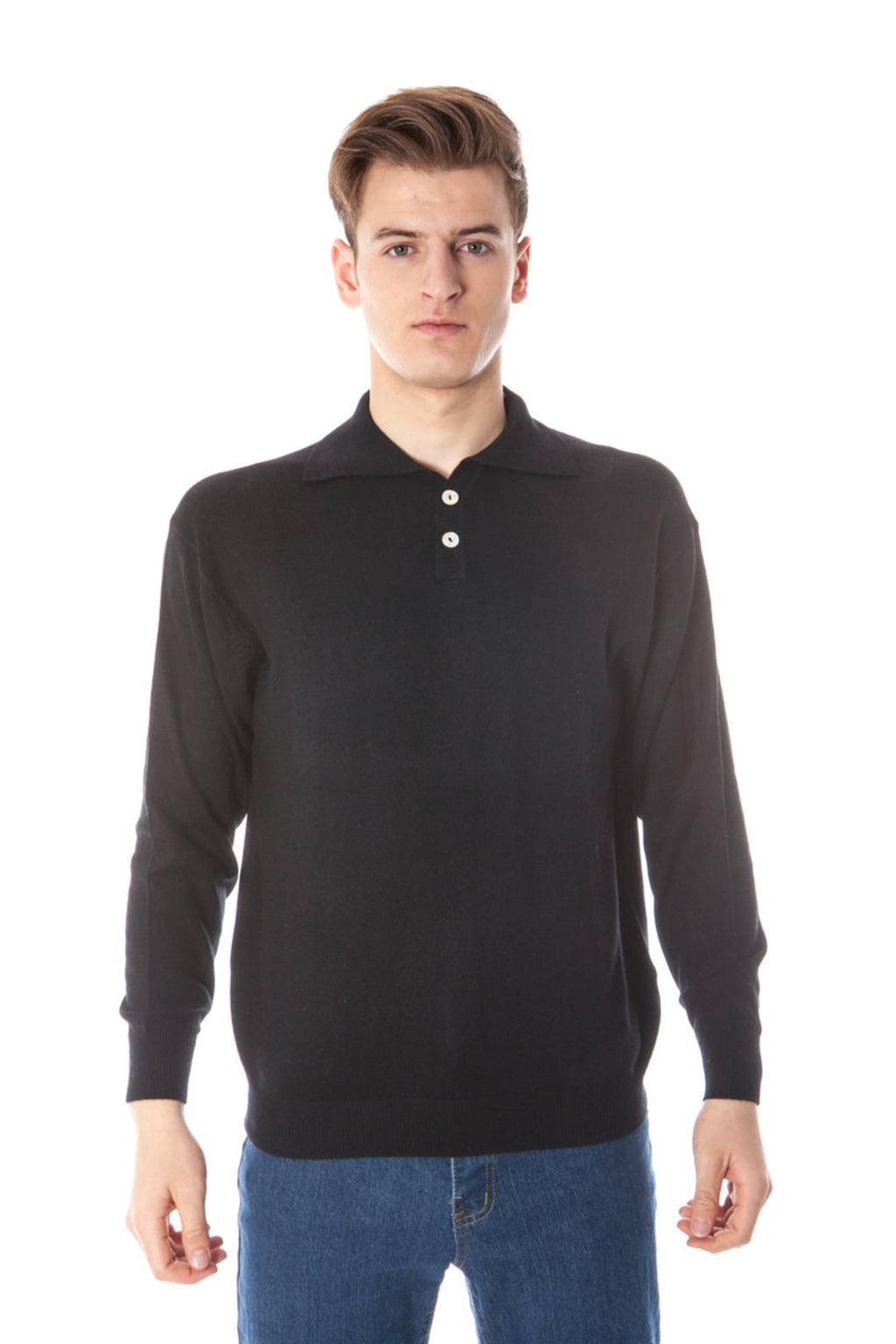 YUKO MEN'S BLACK SHIRT 