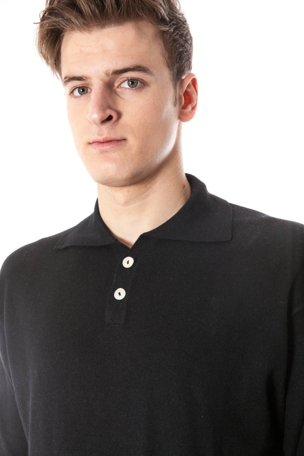 YUKO MEN'S BLACK SHIRT 