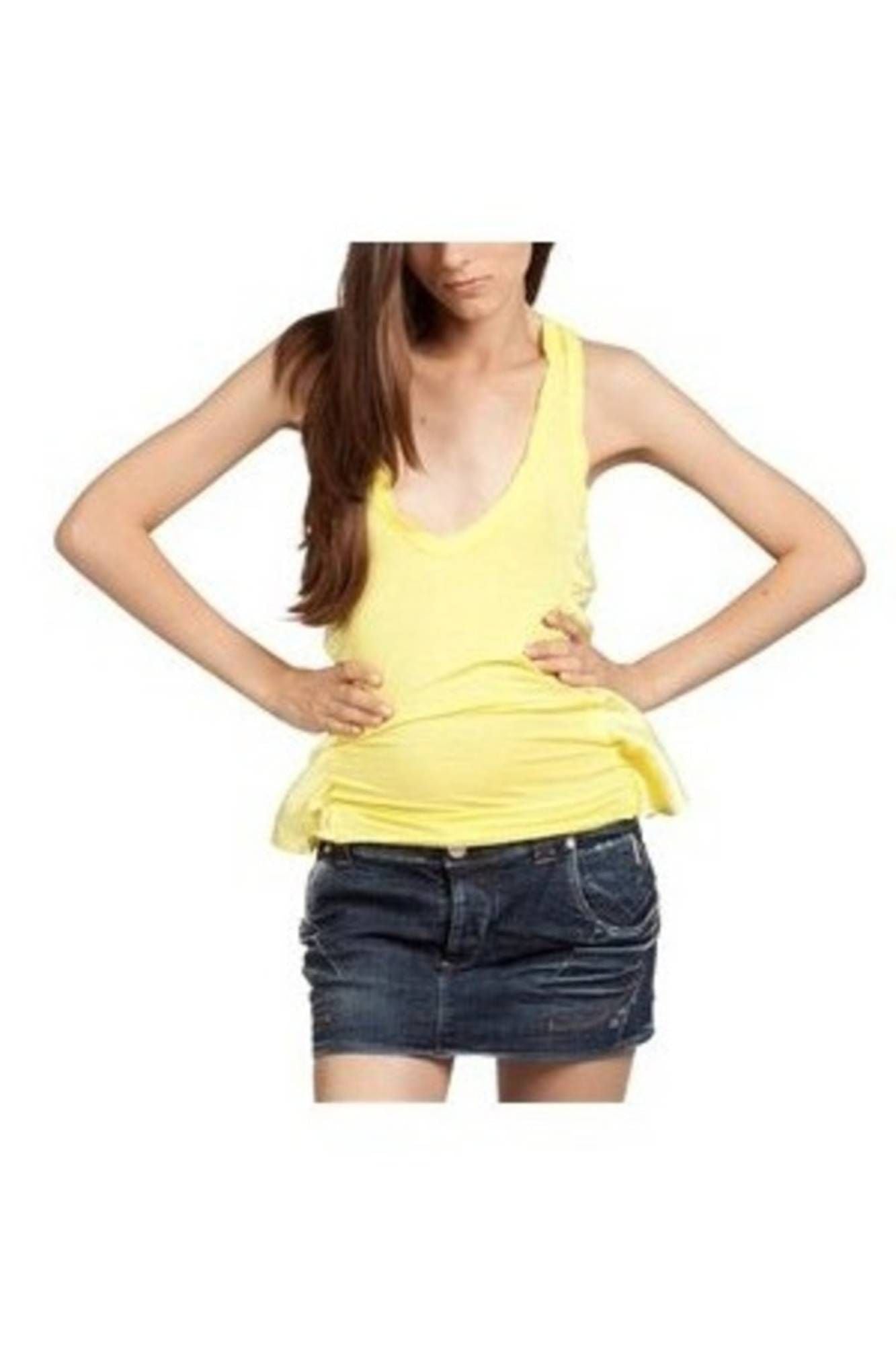CAMISETA SIN MANGAS AMARILLA PARA MUJER ZUELEMENTS 