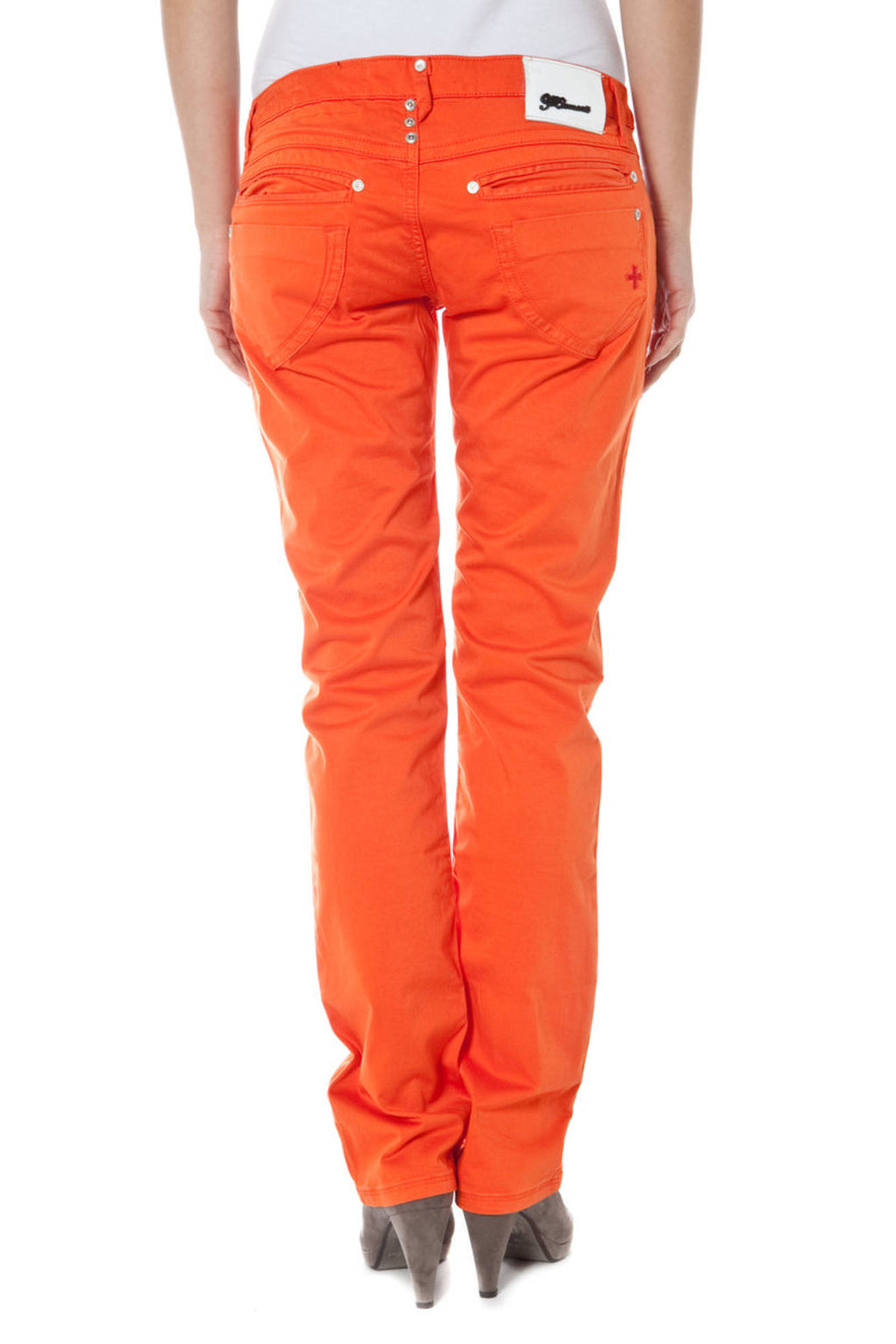 ZUELEMENTS WOMEN'S ORANGE TROUSERS 